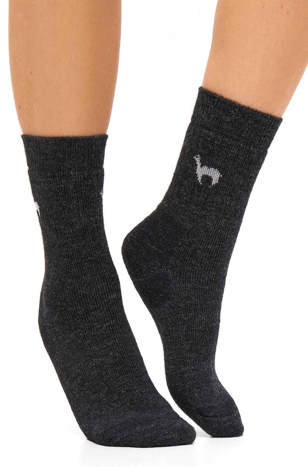 Alpaka Socken TREKKING-anthrazit