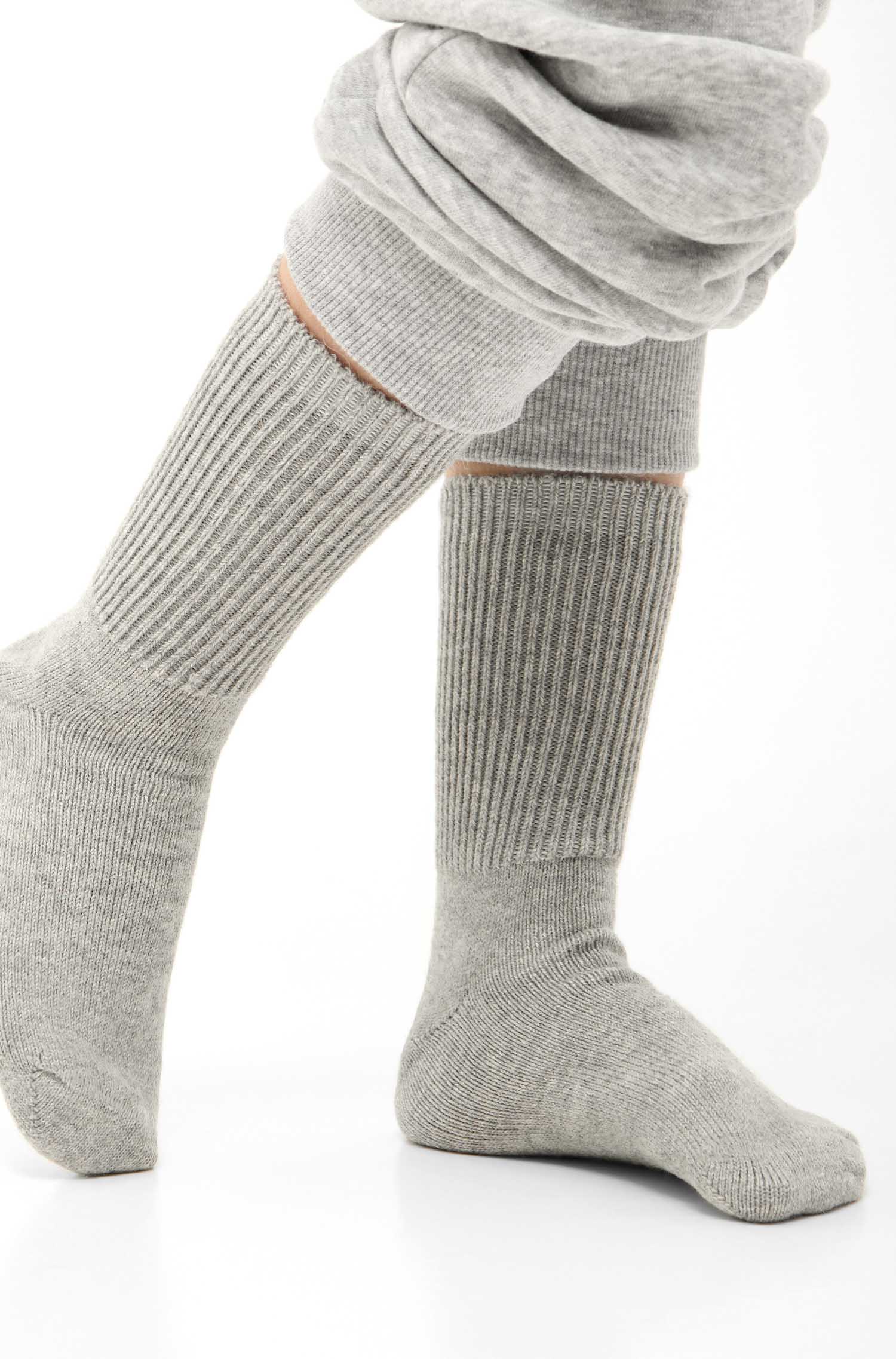 Alpaka Socken SOFT-silbergrau