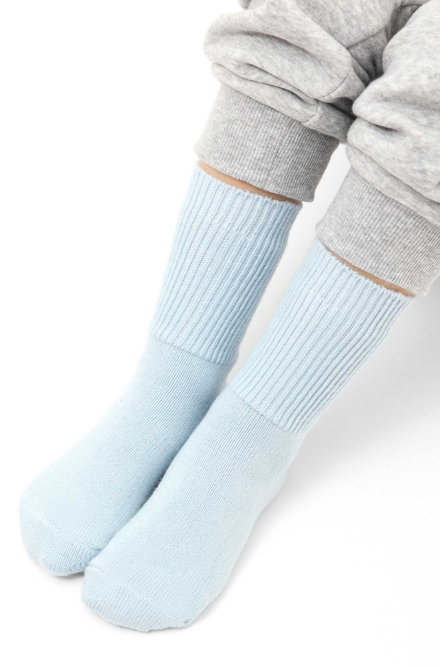 Alpaka Socken SOFT | 6er-Pack-baby blau