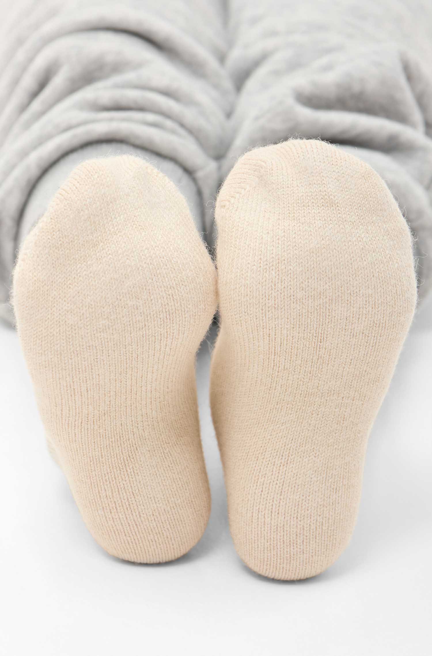 Alpaka Socken SOFT | 6er-Pack-wollweiss