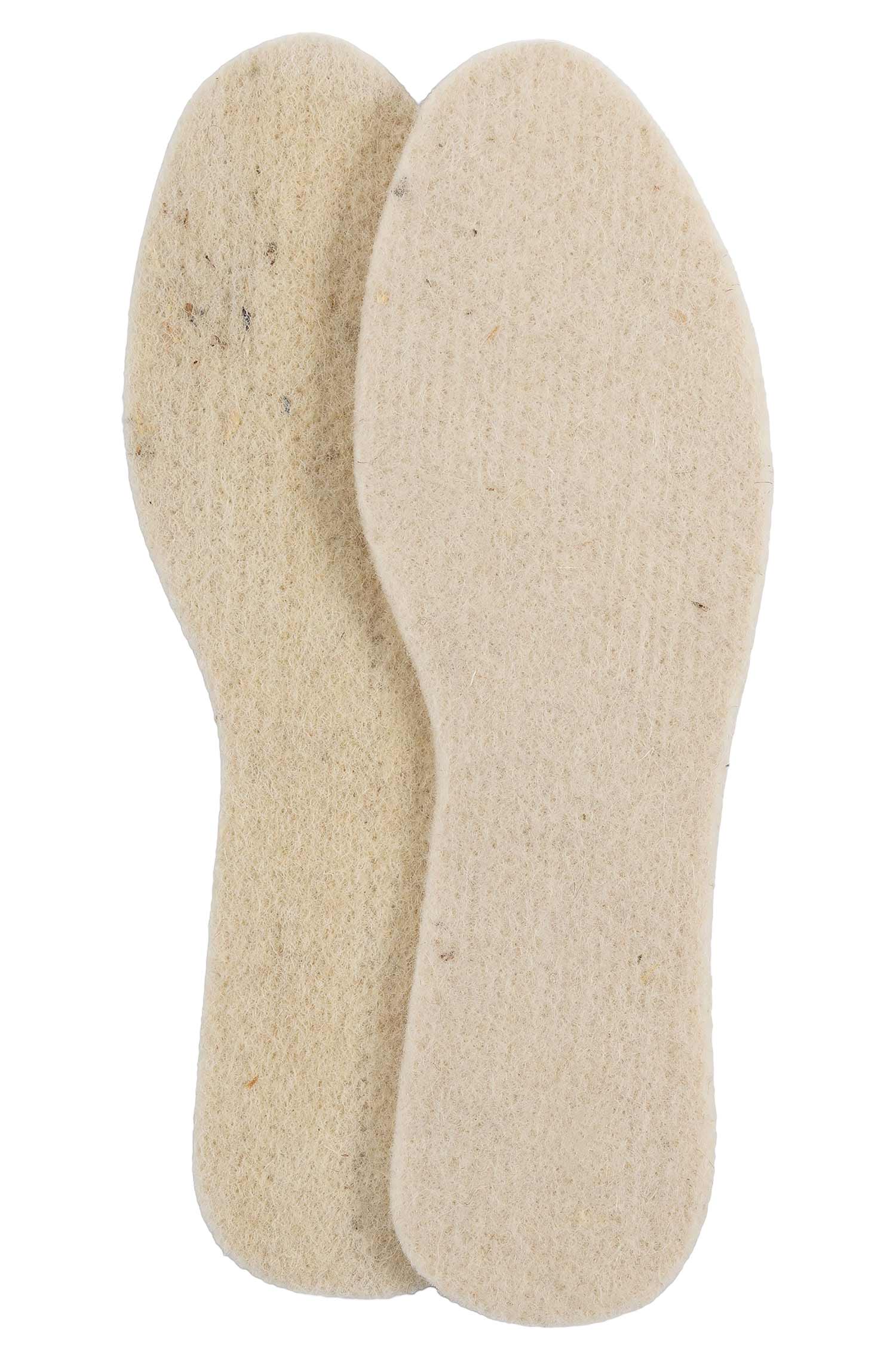 Alpaka Sohlen THERMO gummierte Unterseite-weiss