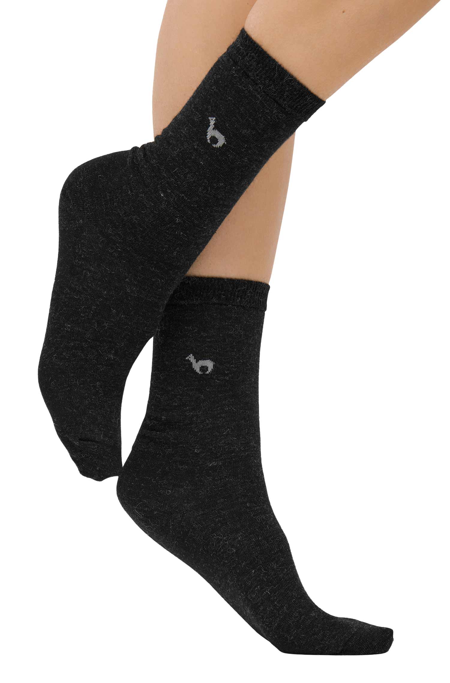 Alpaka Socken BUSINESS-schwarz
