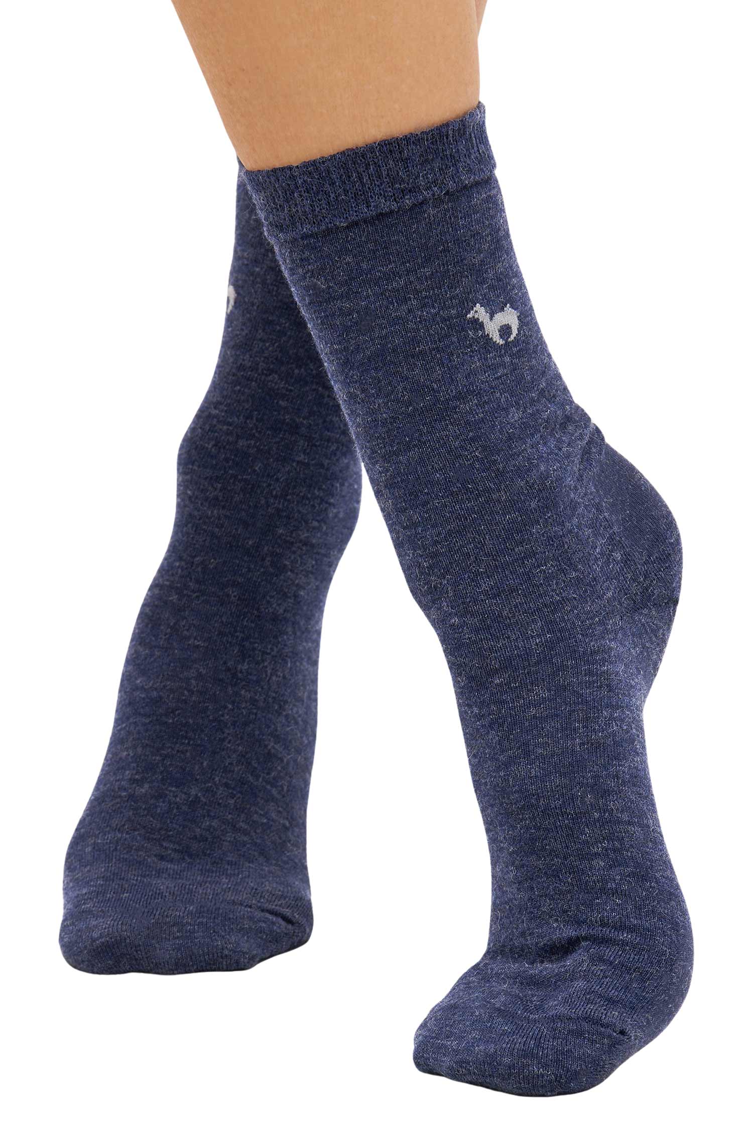 Alpaka Socken BUSINESS | 6er-Pack-navy
