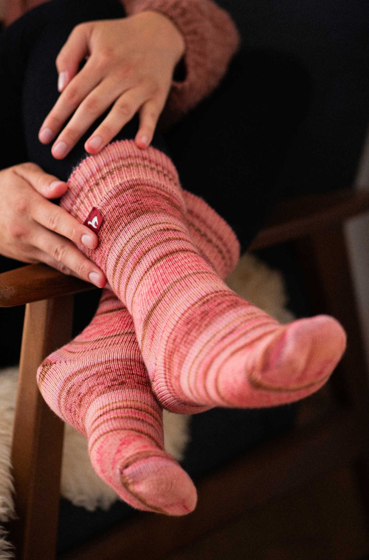 Alpaka Socken HARMONY-koralle