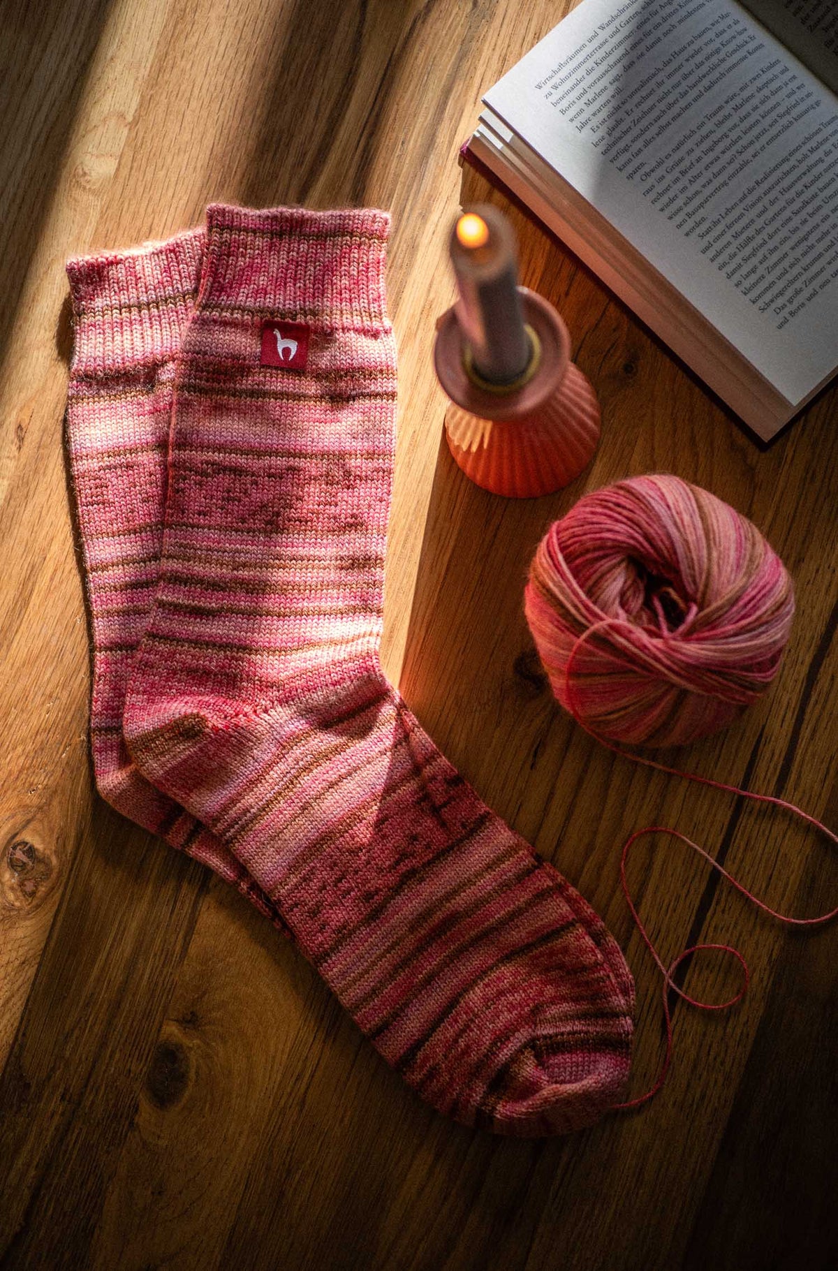 Alpaka Socken HARMONY-koralle
