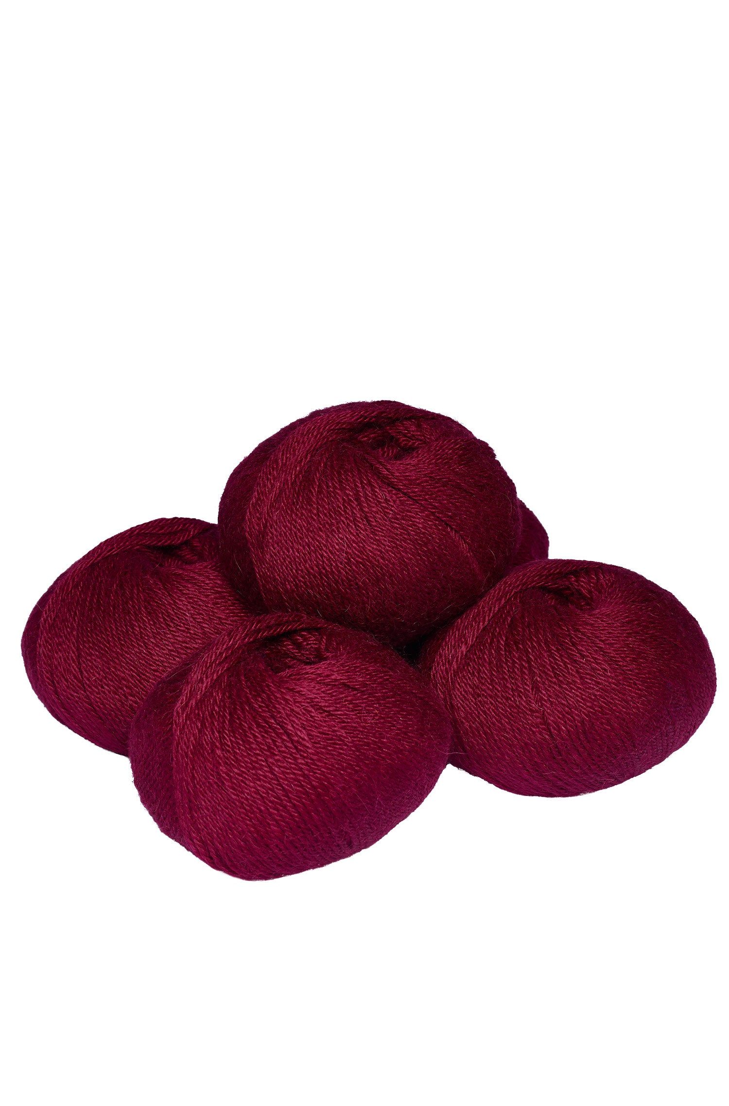 Alpaka Wolle BABY ALPACA | 5×50g-weinrot