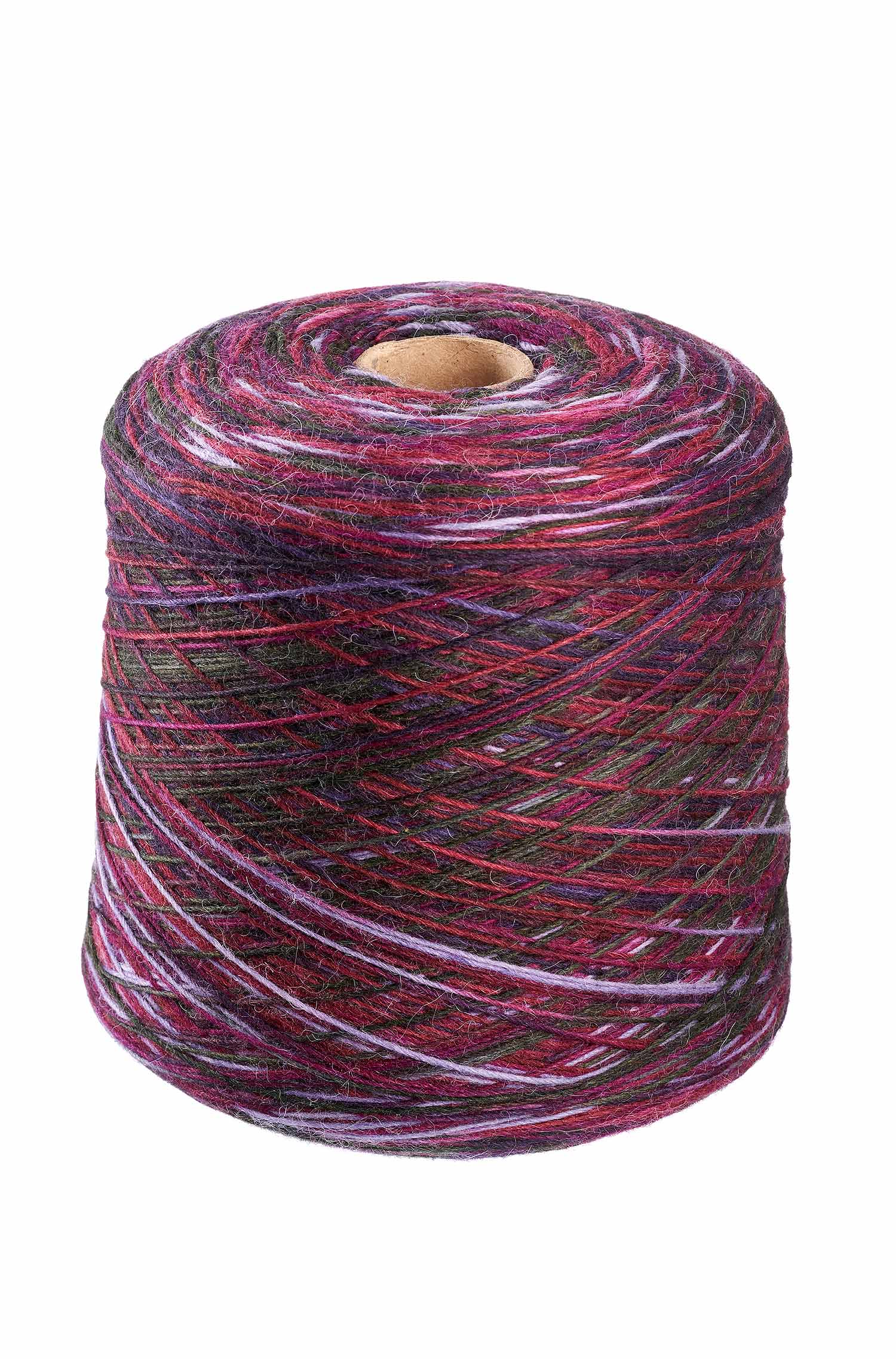 Alpaka Sockengarn MULTICOLOR | 1kg Kone-violett/lila