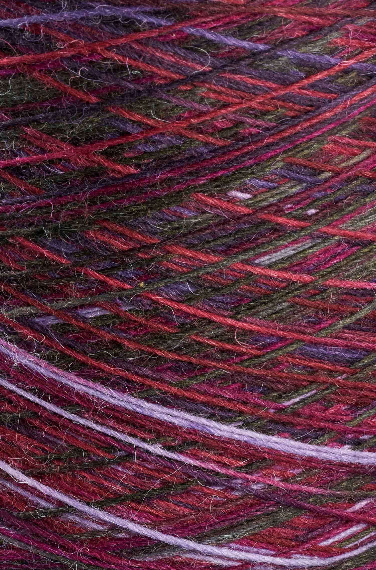 Alpaka Sockengarn MULTICOLOR | 1kg Kone-violett/lila