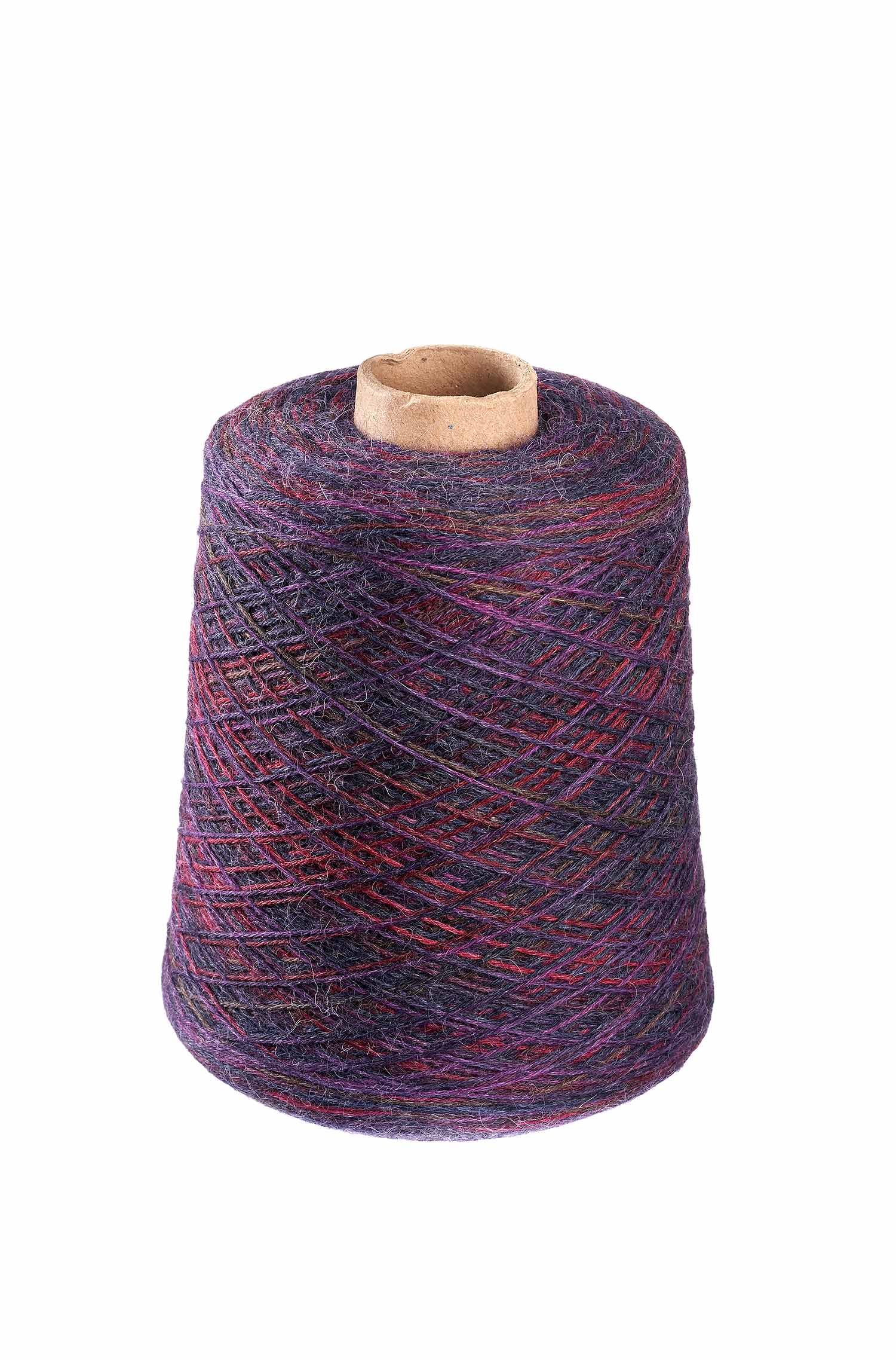 Alpaka Sockengarn HARMONY | 525g Kone-pflaume/blau