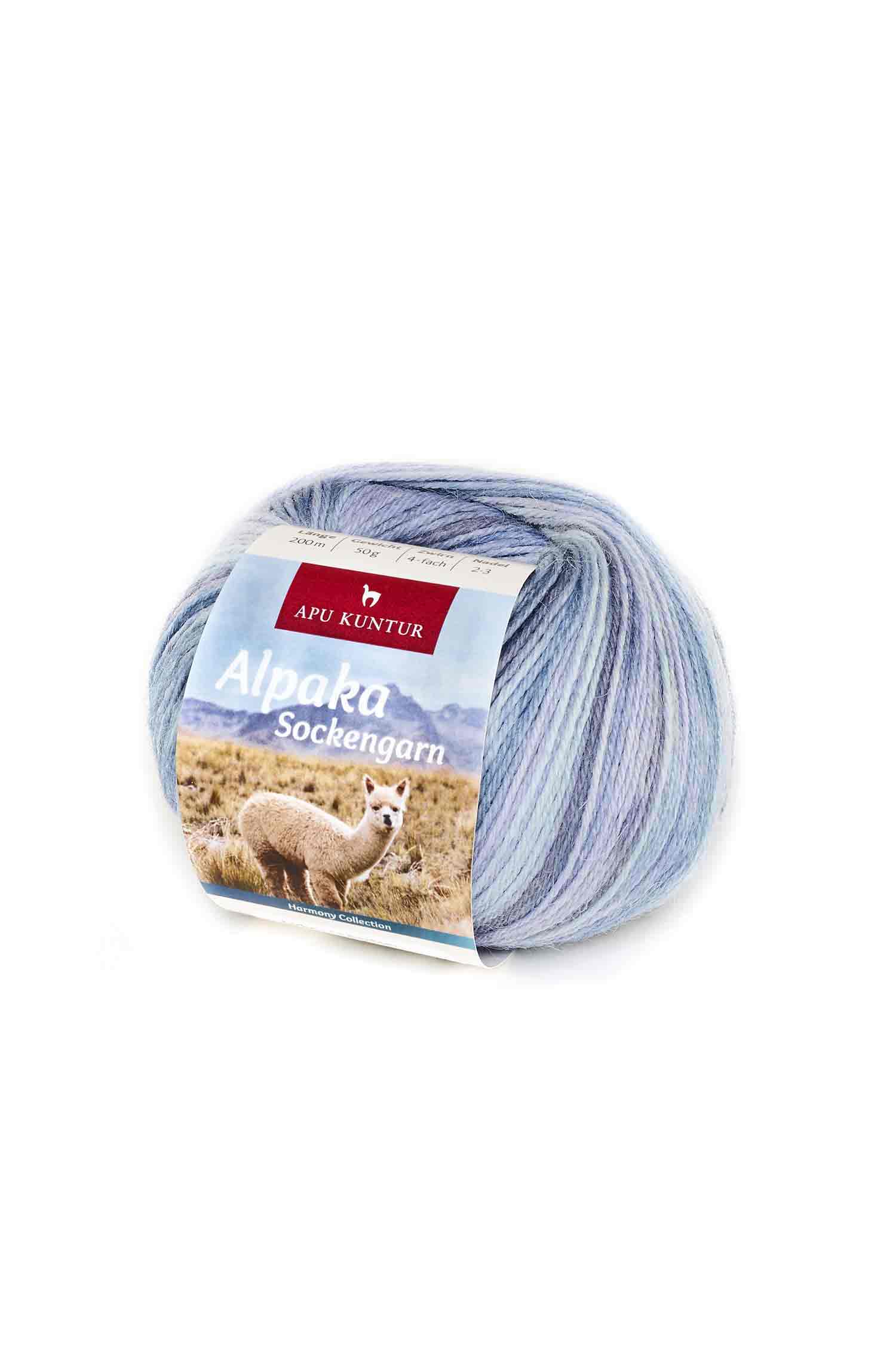 Alpaka Sockengarn HARMONY | 50g-taubenblau