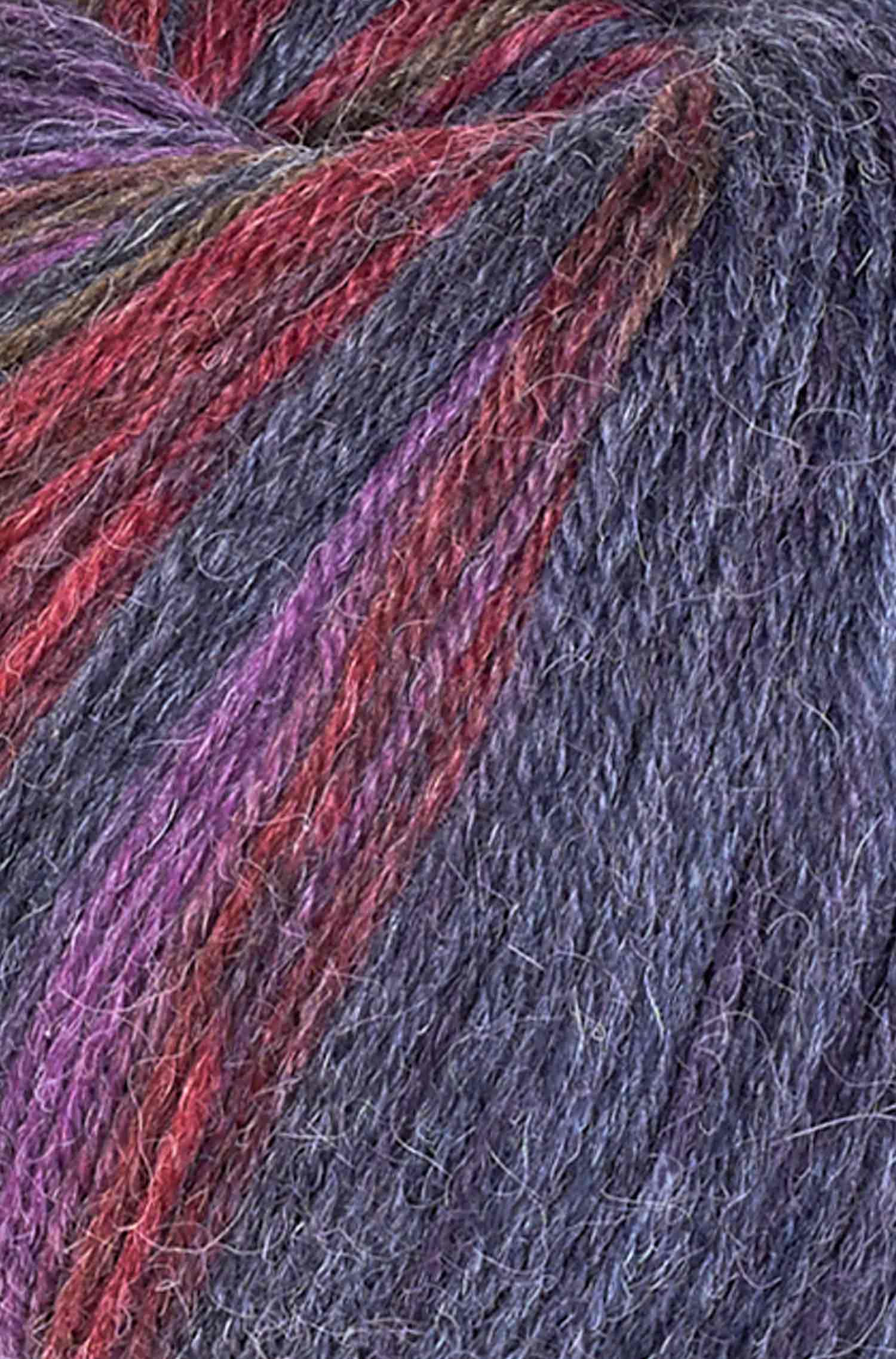 Alpaka Sockengarn HARMONY | 5×50g-pflaume/blau