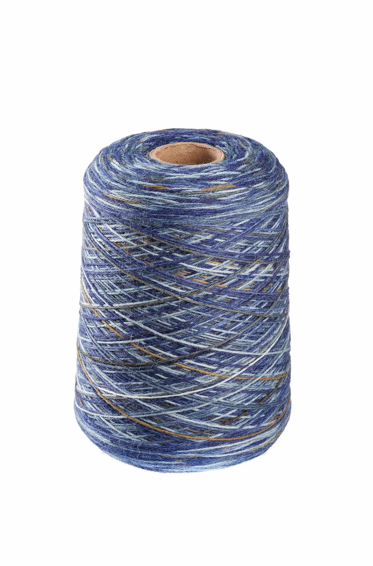 Alpaka Sockengarn HARMONY | 525g Kone-ocker/blau