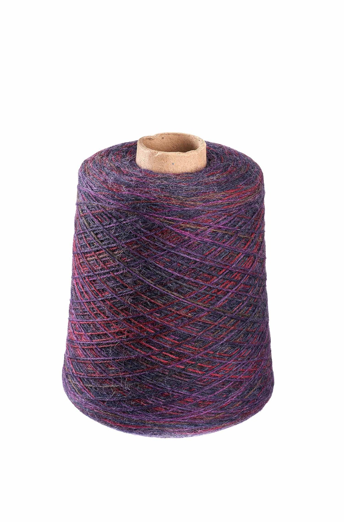 Alpaka Sockengarn HARMONY | 525g Kone-pflaume/blau